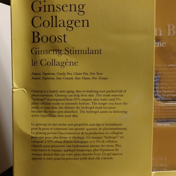 100% Pure Ginsing Collagen Boost face masks - Picture 3 of 4